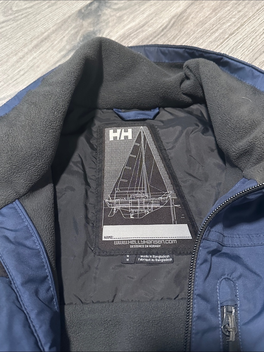 Helly Hansen Navy Blue Waterproof Rain Jacket - Picture 5 of 8